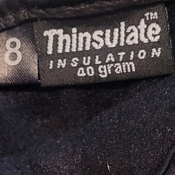 Watson Thinsulate Insulation Ladies Leather Gloves Size 8 - Picture 3 of 4